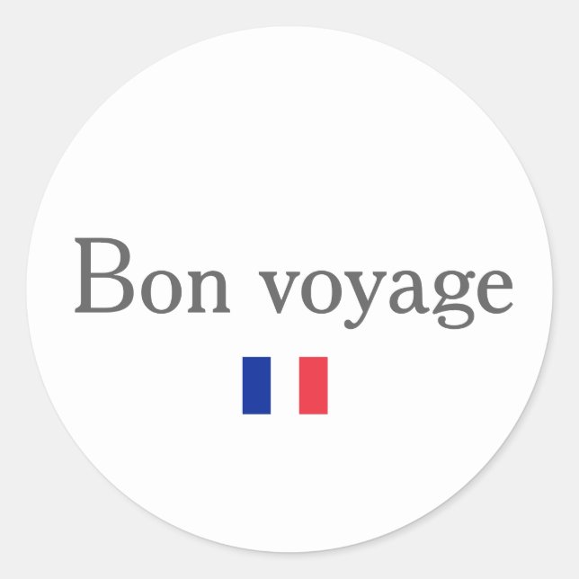 Bon voyage Sticker (Front)