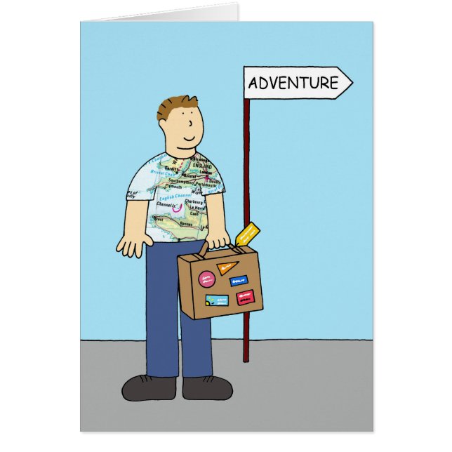 Bon Voyage Travel Adventure for Him (Front)