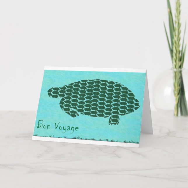 Bon Voyage Turtles Holiday Card (Front)
