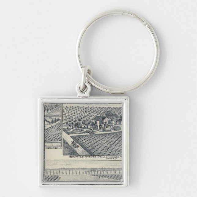 Bonacourt Ranch, Washington Colony, California Keychain (Front)