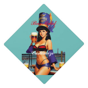 Bonafide Bar Maid Thunder_Cove  Graduation Cap Topper