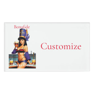 Bonafide Bar Maid Thunder_Cove Name Tag