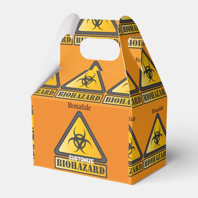 Bonafide Biohazard Sign Thunder_Cove Favor Box (Front Side)