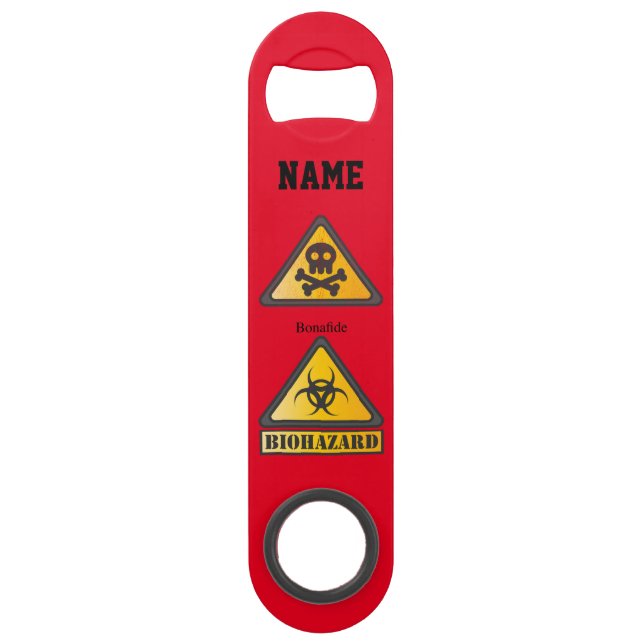 Bonafide Biohazard SignThunder_Cove Bar Key (Front)