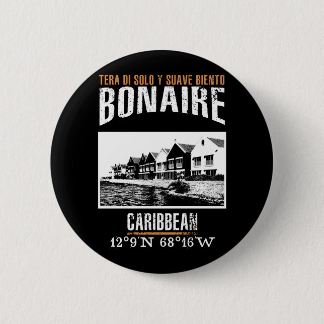 Bonaire 2 Inch Round Button (Front)