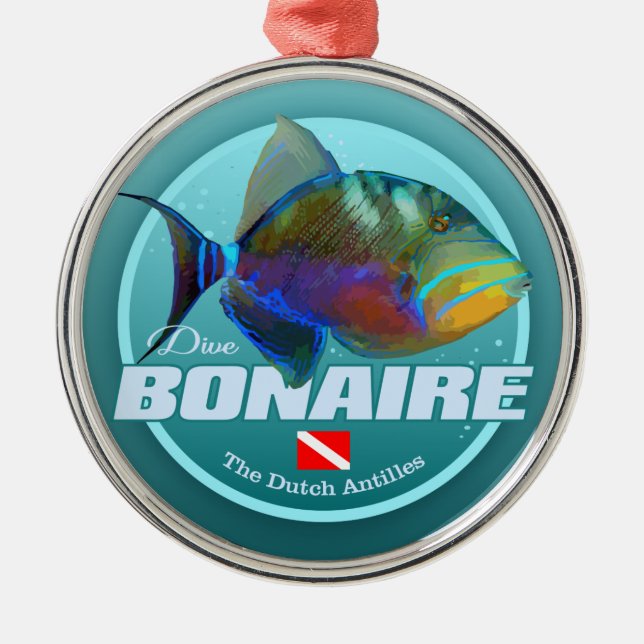 Bonaire (DD2) Metal Ornament (Front)
