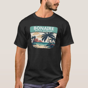 Bonaire Dutch Antilles Retro Emblem T-Shirt
