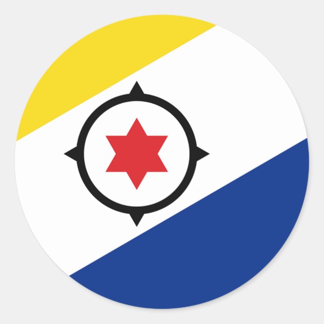 Bonaire Flag Sticker (Front)