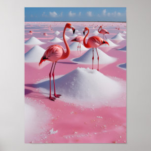 bonaire pink poster