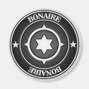 Bonaire Round Emblem Magnet