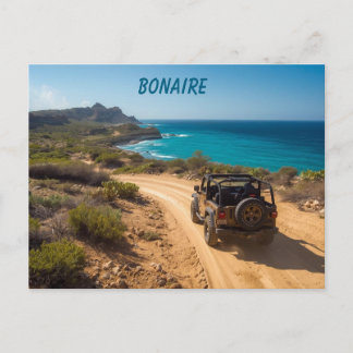 Bonaire slagbaai  park postcard