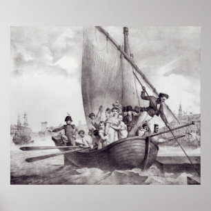 Bonaparte family arriving in Toulon Poster