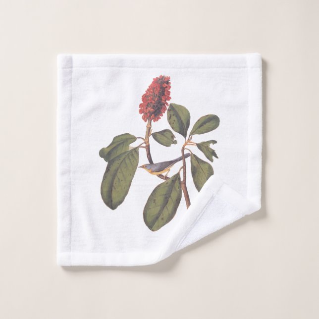 Bonaparte Flycatcher Canada Warbler Audubon Bird Bath Towel Set (Wash Cloth)