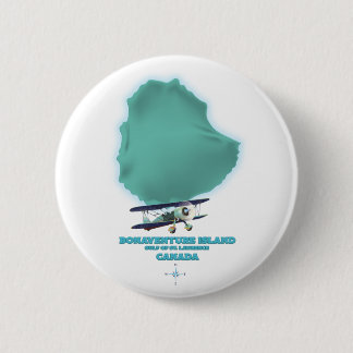 Bonaventure Island Canada map 2 Inch Round Button