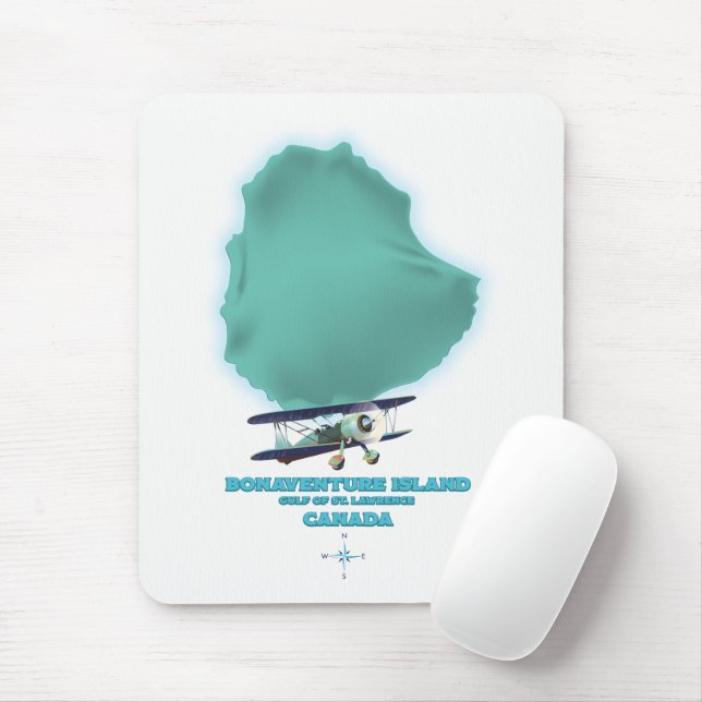 Bonaventure Island Canada map Mouse Pad (With Mouse)