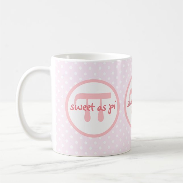 Bonbon comme tasse de point de polka de pi (Gauche)