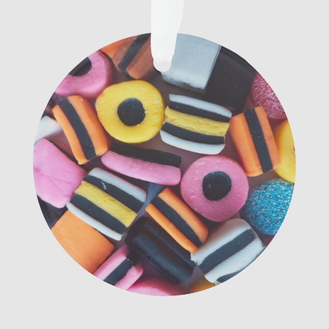 Bonbon de réglisse amusant, coloré et modifiable (devant)