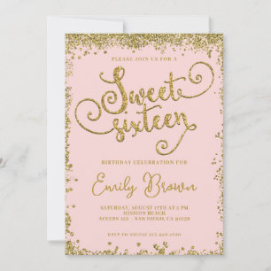 bonbon et or doux 16 invitation