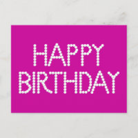 BonBon Party Rainbow Happy Birthday Postcard
