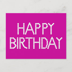 BonBon Party Rainbow Happy Birthday Postcard