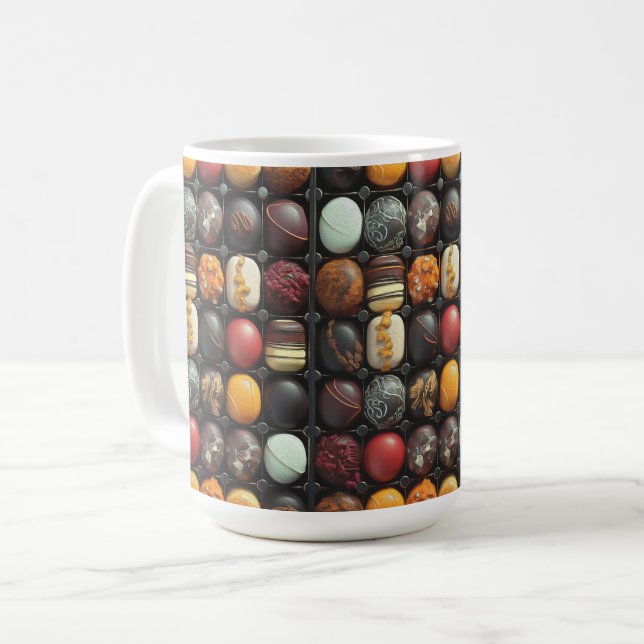 Bonbons au chocolat - 15 oz. Mug (Devant gauche)