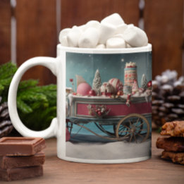 Bonbons de Noël Whimsical Panier 2 Mug