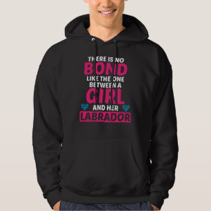 Bond Between Girl And Her Labrador Cute Dog Hoodie