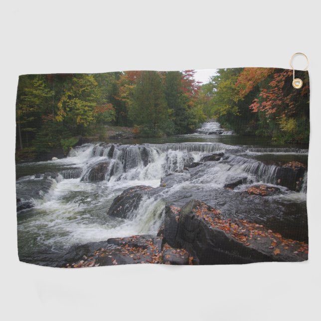 Bond Falls Cascades golf towel (Horizontal)