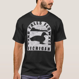 Bond Falls Flowage Loon Michigan T-Shirt