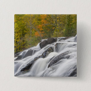 Bond Falls on the Middle Fork of the Ontonagon 2 Inch Square Button