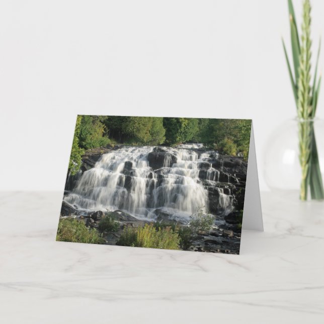 Bond Falls, Paulding, Michigan's Upper Peninsula Card (Front)