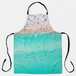 Bondi Beach aerial view on a perfect summer day wi Apron