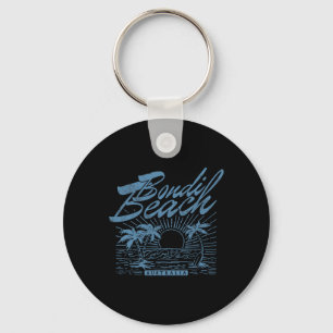 Bondi Beach Australia Distressed Surf Beach  Keychain