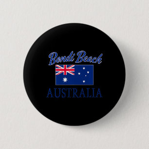 Bondi Beach Australia Flag 2 Inch Round Button