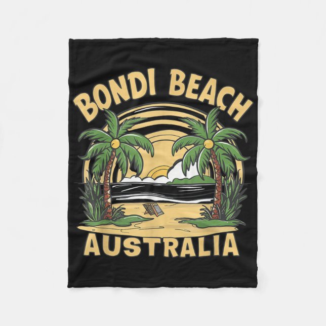 Bondi Beach Australia  Fleece Blanket (Front)