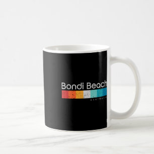 Bondi Beach Australia Retro Design  Coffee Mug