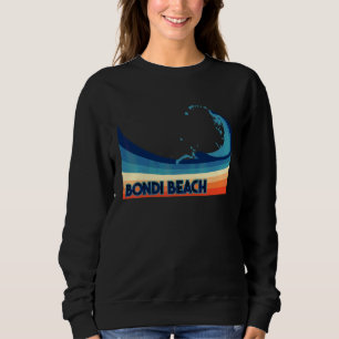 Bondi Beach Australia Retro Surf Sailing & Fishin Sweatshirt