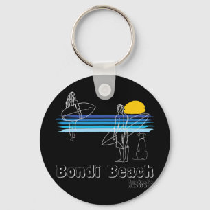 Bondi Beach Australia, Surfing Beach Surf Guy With Keychain