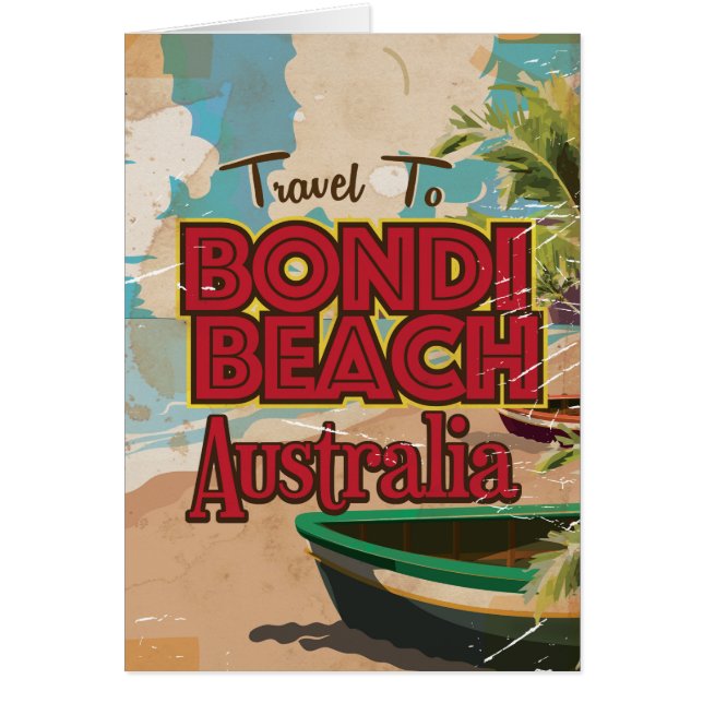 Bondi Beach Australia Vintage vacation Poster (Front)