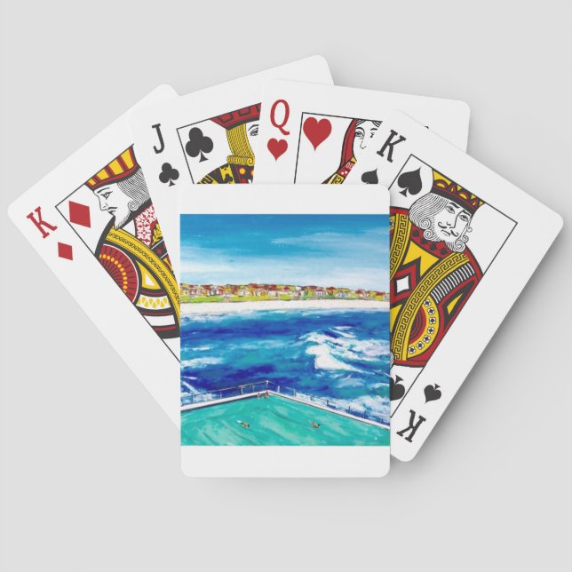 Bondi Beach Icebergs Playing Cards (Back)