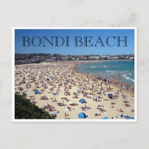 bondi beach new year postcard