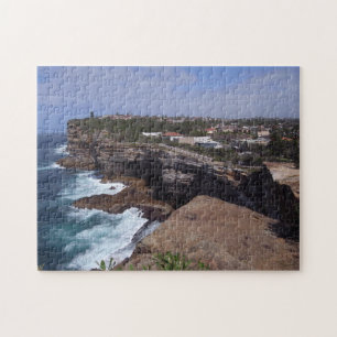 Bondi Coast Panorama, Sydney Beach, Australia Jigsaw Puzzle