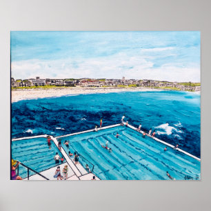 Bondi Icebergs Summer  Poster