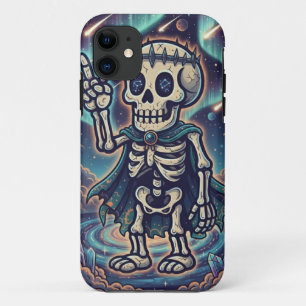 Bone-a-Fide Cool Cases: Cartoon Skeleton Style iPhone 11 Case