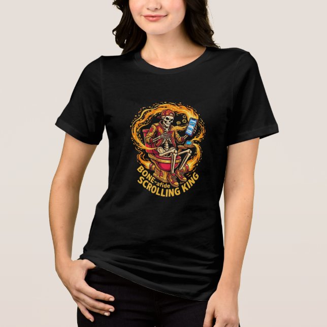 Bone-afide Scrolling King Tri-Blend Shirt (Front)