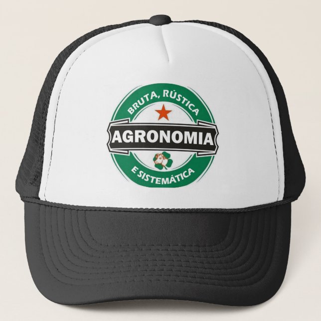 Boné Agronomia — Gross, rustic and systematic Trucker Hat (Front)