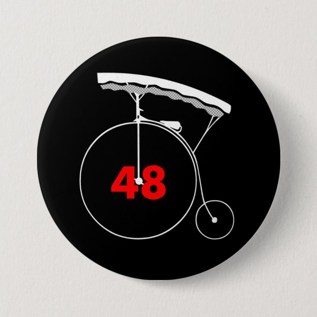 Bone All Over 48 3 Inch Round Button (Front)