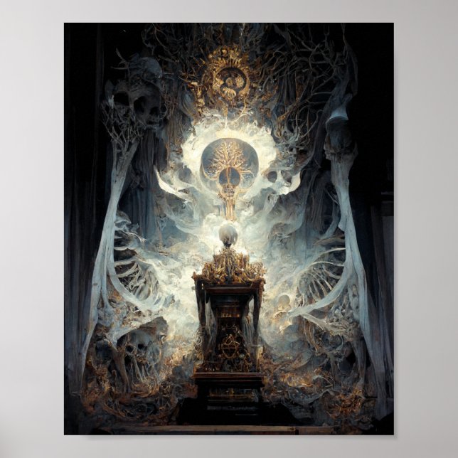 Bone Altar 2 Fantasy Sci-Fi Art Poster (Front)