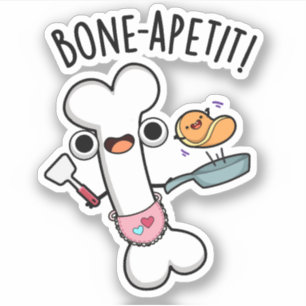 Bone Apetit Funny Cooking Pun 
