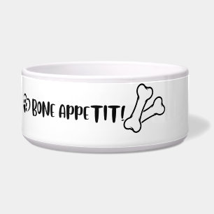 Bone Appetit - ceramic dog bowl for dogs